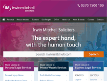 Tablet Screenshot of irwinmitchell.com